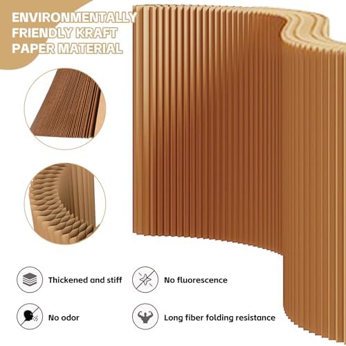 Paper Room Divider,Folding Privacy Screens,Enterprise Office Room Divider Paper,Indoor Folding Portable Partition Screen, for Home/Office/Clothing Store/Enterprise - Image 5