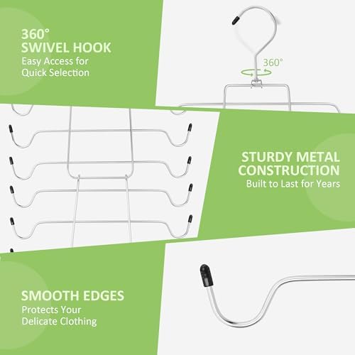 4 Pack Tank Top Hanger, Rotating Bra Organizer Space Saving - Image 4