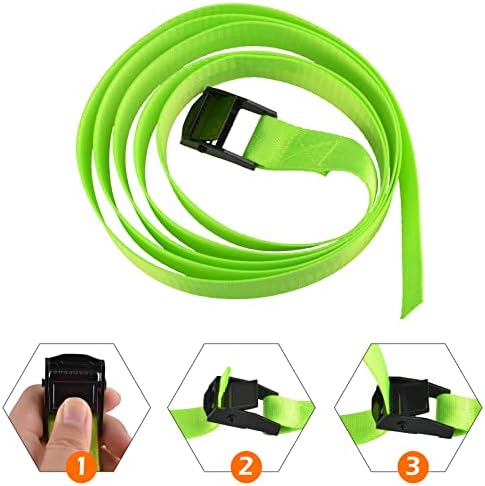 TRIWONDER Tie Down Straps Lashing Straps with Cam Buckle Nylon Webbing Heavy Duty Adjustable for Battery Kayak Motorcycle Cargo Packing - Image 5