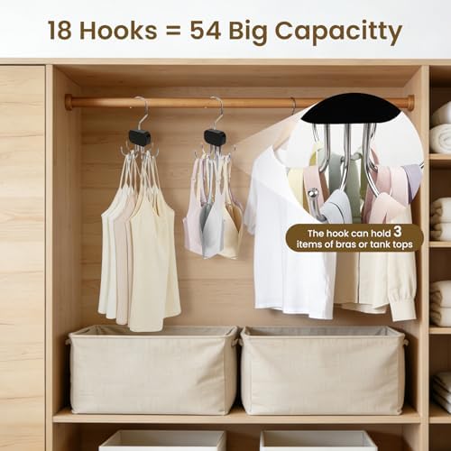 3 Pack Tank Top Hanger, Black, for Closet Organization - Image 6