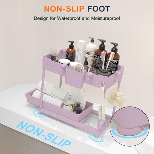 Sevenblue 4-Pack 2-Tier Under Sink Organizer with Pull Out Drawers - Image 6