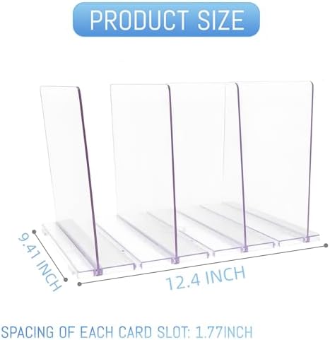 Gift Bag Storage Organizer:Acrylic reusable grocery bag organizer bag, Adjustable Shelf Divider Bag Organizer for Small Closet Upgraded to four partitions for more convenient storage - Image 3