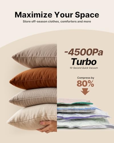VINTAR 16 Pack Vacuum Storage Bags for Travel with Cordless Pump, Color - Image 2