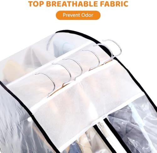 Dntorx 4 Pack Clear Garment Bags, 60" With 10" Gusset, Side Zipper - Image 5