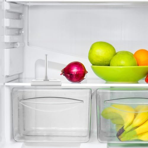 Homoyoyo Refrigerator Divider 2 pcs Plastic Fridge Shelf Divider Board Refrigerator Organizer for Food Classification Freezer Separator Easy Install Kitchen Storage Accessory - Image 2