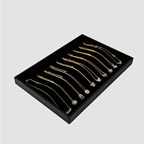 Stratalife 20 Hooks Velvet Necklace Organizer Tray, 13.8" x 9.4" x 1.2" - Image 4
