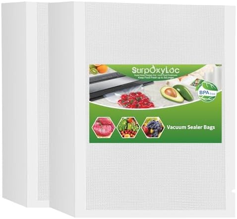 200 Gallon 11x16Inch Vacuum Sealer Bags for Food Storage by SurpOxyLocDirect