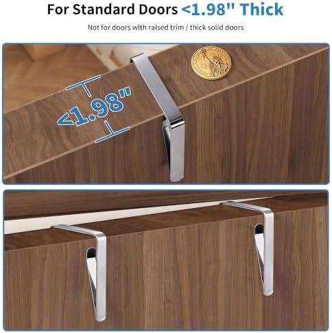 JARLINK Over the Door Organizer, Extra Large Storage for Bedroom, Beige - Image 3