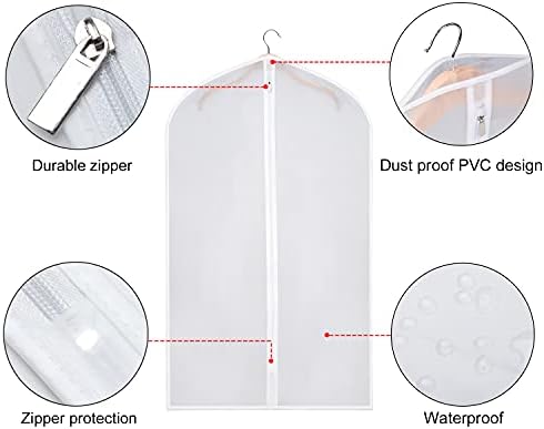 Zilink Suit Bag for Storage Suit Cover Protector 40 in, 15 Pack - Image 4