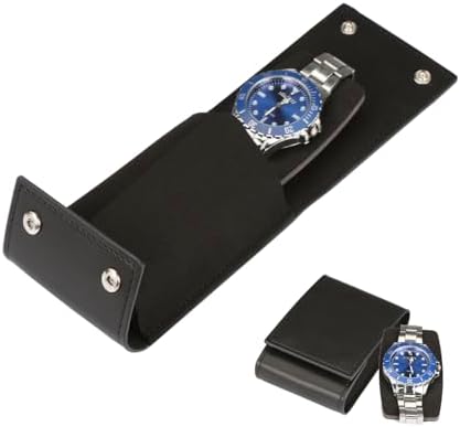 1 Slot Watch Travel Case Box Pouch Roll for Men Women by YANHHAN