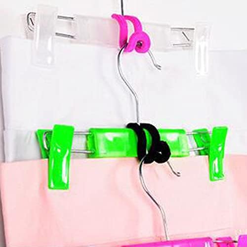 WARMBUY Velvet Cascading Hanger Connector Hooks Organizer, Black, 40 Pack - Image 4