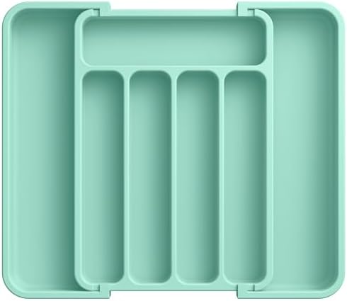 Aujen Silverware Drawer Organizer, Adjustable Utensil Cutlery Tray by AUJEN