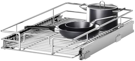 Pull Out Cabinet Organizer 13½" W x 18" D, Heavy Duty Cabinet Pull Out Shelves, Slide Out Drawers Organization for Kitchen Cabinets Bathroom by Unknown