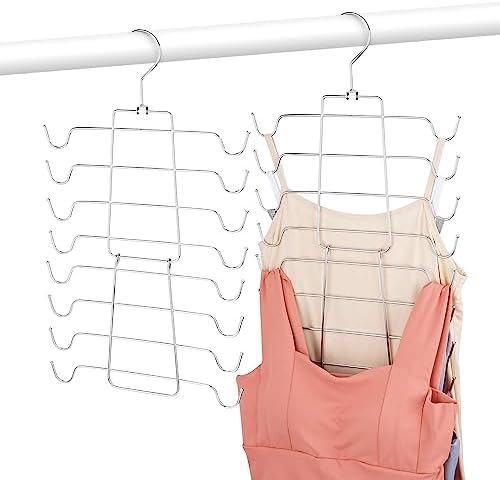 4 Pack Tank Top Hanger, Rotating Bra Organizer Space Saving by OMHOMETY