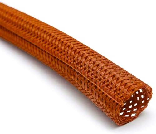 Electriduct 1/2" Hook Self Closing Wrap Around Sleeve - 25 Feet - Orange by Electriduct