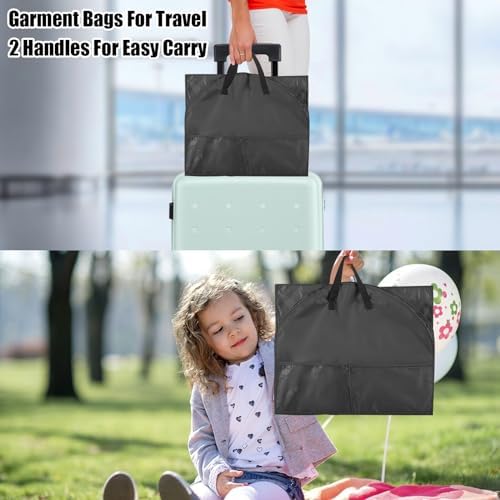 2 Pack Garment Bags for Travel Hanging Clothes,40inch Dance Bag,Dance Garment Bags For Dancers,Dance Competition Essentials,Dance Costume Garment bag For Kids Girls. - Image 6