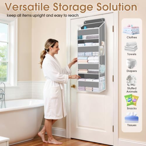Over The Door Organizer Storage behind Door Hanging Organizer for Nursery - Image 6