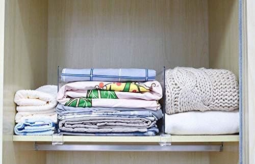 CY craft Shelf Dividers for Closets, 8PCS Clear Acrylic Shelf Divider for Wood Shelves and Clothes Organizer/Purses Separators Perfect for Kitchen Cabinets and Bedroom Organizer - Image 2