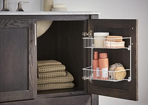 ClosetMaid 8002 2-Tier Wall Rack for Added Storage, 10.5-Inch H x 12.5-Inch W x 5-Inch D, White - Image 5