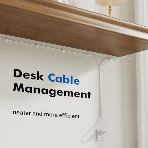 60 pcs Adhesive Cable Clips, White Small, Cord Holder, Cord Clips for Wires on wall, Ethernet Cable, Christmas Lights, USB, Phone Chargers, TV, Desk, nightstand, Car, Office - Image 3