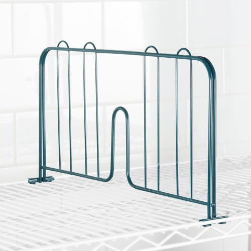 APLSS 4 Pack 18" W x 9" H Green Epoxy Shelf Divider for Heavy Duty Wire Shelving, Dry&Wet Storage, NSF Certified by HECMAC
