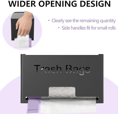 STWWO Extra Large Trash Bag Holder, Garbage Bag Dispenser Holder, Black - Image 5
