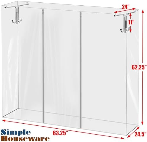 Simple Houseware Cover and Tube Bracket (Z-Base Garment Rack NOT Included) - Image 6