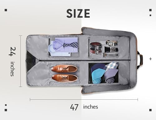 MATEIN Suit Carry On Garment Bag for Travel, Suit Bag with Adjustable Strap - Image 6