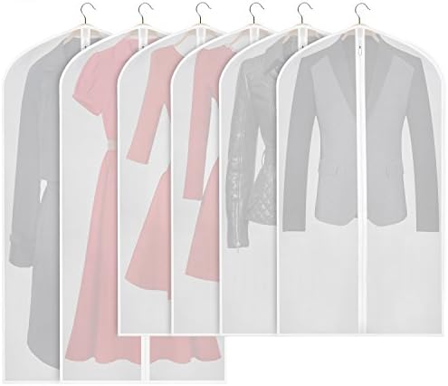Zilink Hanging Garment Bag Suit Bags for Closet Storage and Travel, 6 Pack by Zilink