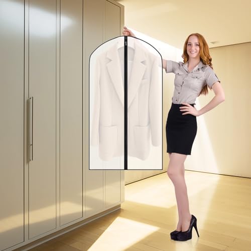 Zilink Suit Bags for Closet Storage Garment Bags for Hanging Clothes 43 in - Image 5
