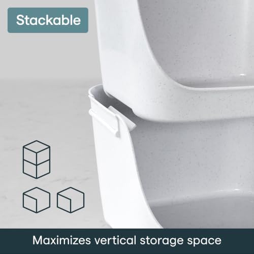 YouCopia ShelfBin Stacking Pantry Bins, 2-Pack, Stackable Storage Basket Organizers for Kitchen and Cabinet Organization - Image 4