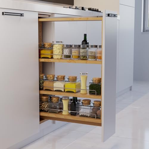 Dowell 6" Base Filler Pullout Organizer with Adjustable Shelves (Wood 4005 0630B) - Image 5