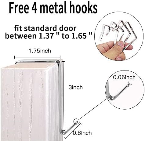 2 Pack Extra Large Hanging Crystal Clear Over Door Shoe Organizers, Closet Shoe Rack Organizer, 12+6 Pockets, 8 Hooks, Grey (59" x 21.6") - Image 6