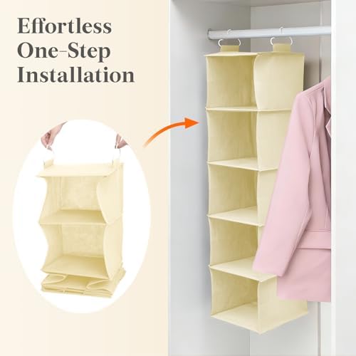 Lifewit Hanging Closet Organizer and Storage for Clothes 5 Tier - Image 6
