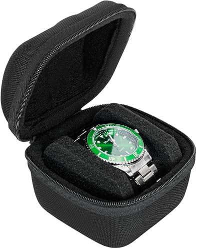 1 slot watch storage box, portable hard watch travel bag by LASUK