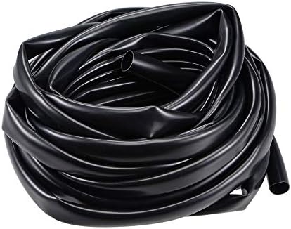 uxcell Black PVC Tube Wire Harness Tubing, 3/8-inch(10mm) ID 23ft Sleeve for Wire Sheathing Wire Protection - Image 3
