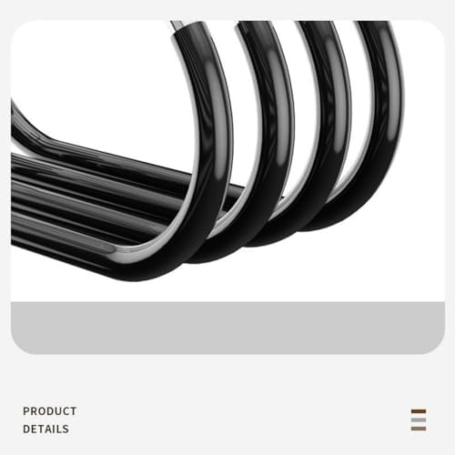 10 Pack Hat Hangers for Closet - Nonslip Space Saving Steel Hat Rack for Baseball Caps, Versatile Hanger Organizer for Belts, Vest, Ties and Scarves (Black) - Image 3