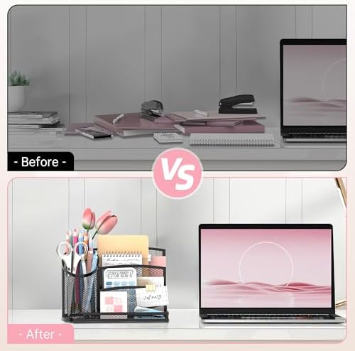 Mail Organizer Countertop for Desk, Mail File Holder with 3-Slot, Designer - Image 7
