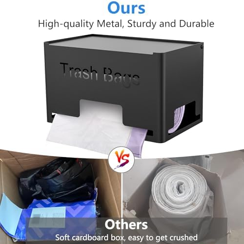 STWWO Extra Large Trash Bag Holder, Garbage Bag Dispenser Holder, Black - Image 3