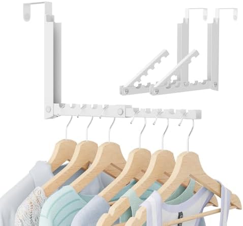 Foldable Over the Door Hooks, Over the Door Hanger for Space Saving by WLCSNG