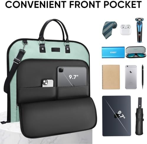 BALEINE Garment Bags for Travel, Water Resistant Carry on Suit Bag - Image 3