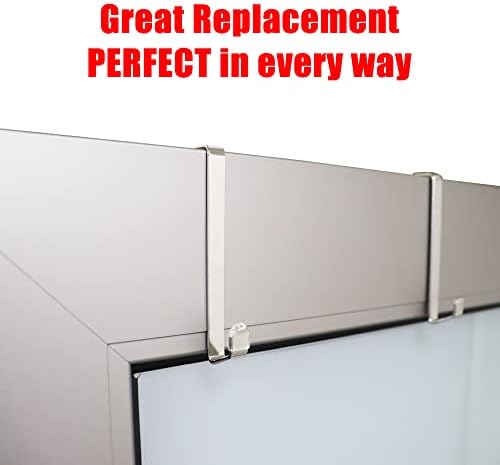 Heavy-duty Single Over Door Hooks, Stainless Steel Hanger Organizer for Hanging Bag, Towel, Bath Robe, Shoe Rack, Fit 1-1/2" to 1-3/4", Rubber Protective Head, Great Replacement (Silver, 8 Pack) - Image 3