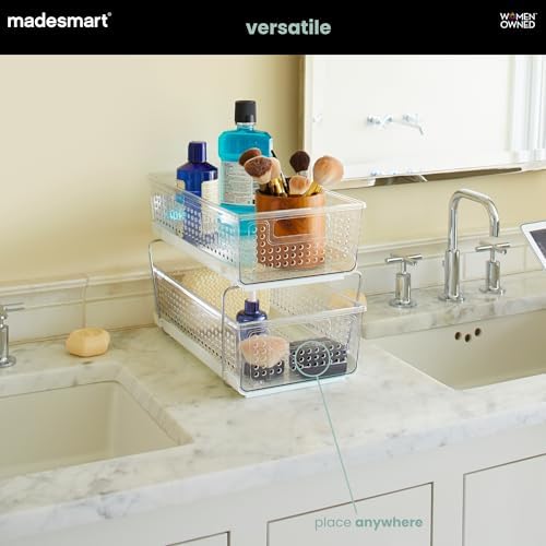madesmart Premium Two Tier Organizer, Clear - Image 2
