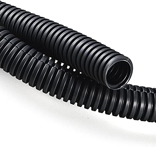 ZhiYo 20FT 3/8" Wire Loom Split Tubing Auto Wire Conduit, Black by ZhiYo