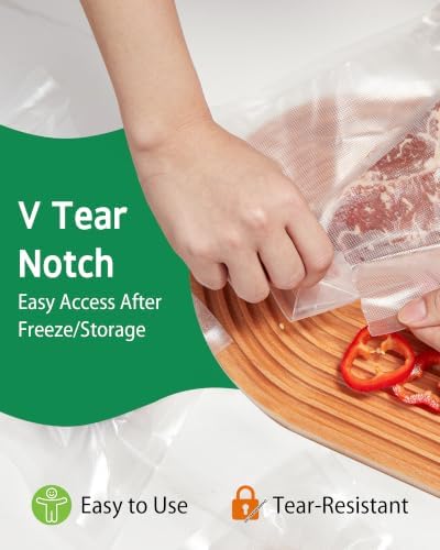 Syntus 200 PCS Vacuum Sealer Bags, Quart Size 8" x 12" Precut Seal Bags - Image 4