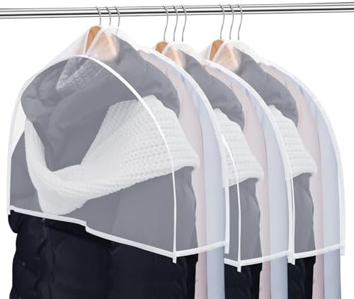 Patelai 8 Pcs 4''gusseted Shoulder Covers for Clothes Semi-transparent by Patelai