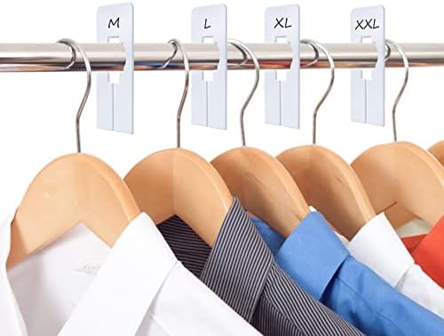 8 PCS Closet Rack Dividers, Wardrobe partition Board White Rectangular Clothing Hanger Dividers with a Bonus Marker, Writable & Reusable for Sorting Clothes Size, Color - Image 6