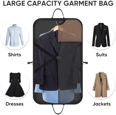BALEINE Garment Bags for Travel, Water Resistant Carry on Suit Bag - Image 5