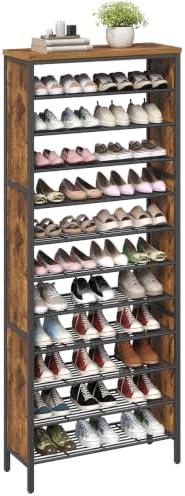 YATINEY 12-Tier Tall Shoe Rack, Large Shoe Storage Organizer for Closet by Yatiney