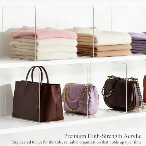 Acrylic Shelf Dividers Closet Organizers for Home Organization Enthusiasts - Image 3